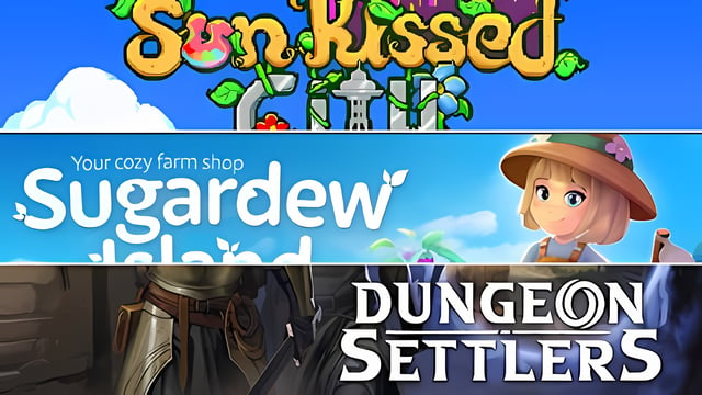 海辺の都市生活をエンジョイ『Sunkissed City』や『Sugardew Island - Your cozy farm shop』『Dungeon Settlers』